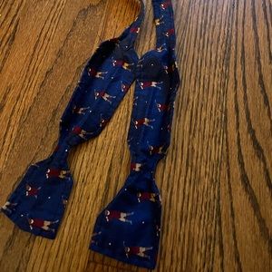 Blue Bow Tie With Golfers